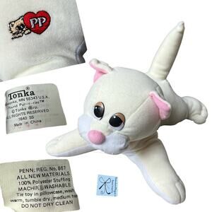 Tonka Pound Pur-r-ries White Kitty Cat Plush